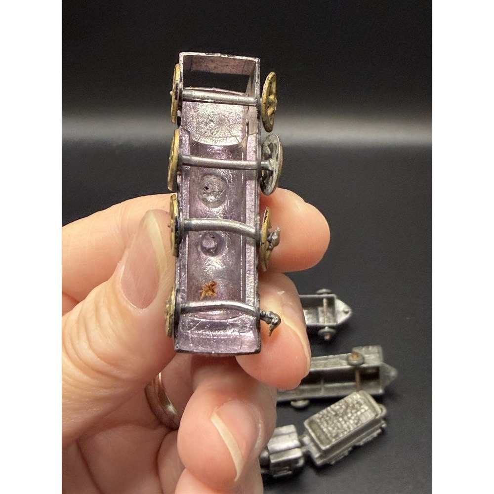 Barclay Train/Locomotive/Toy Miniature Unbranded/Metal Train/Pewter/NYCRR 6 Pcs - Picture 9 of 16